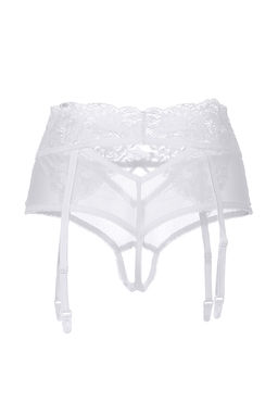 Эротические трусики-пояс Erolanta Iveta, белый (42-44)  фото 9