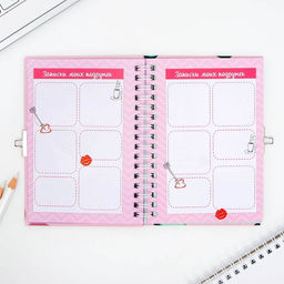 Анкета в твердой обложке на замочке Дружба навсегда, А6 40 л - Artfox фото 7