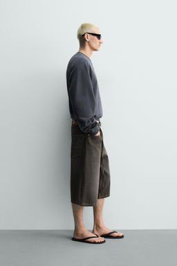 JORTS DENIM  CINTUR?N / Marr?n - Zara фото 4
