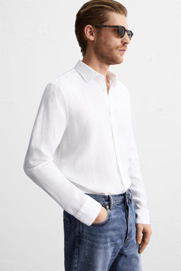 100% LINEN SHIRT - Zara фото 6
