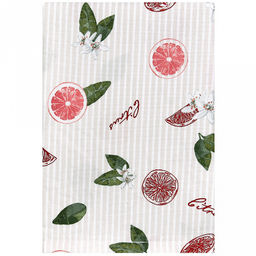 "Грейпфрут К" Скатерть 150х145см, длина стола до 110см, на 4 персоны, хлопок "Премиум" 186г/м2, "Домашняя мода" (Россия)