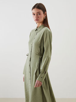 Modal Kar???ml? G?mlek Elbise