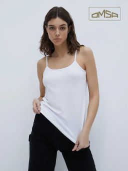 OmT_D1001 Майка Топженская, COTTON - bianco