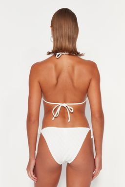 Ekru Ucgen Kapl? Bikini Ustu TBESS23BU00272