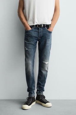 RIPPED SKINNY FIT JEANS - Zara фото 21