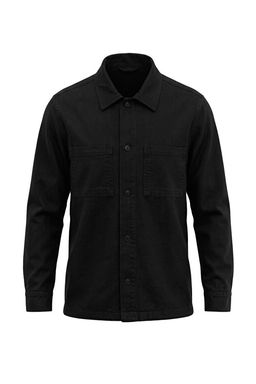 Siyah _n_ Cepli Gabardin Regular Fit %100 Pamuklu Erkek Dokuma G_mlek Ceket TMNAW27GO00019