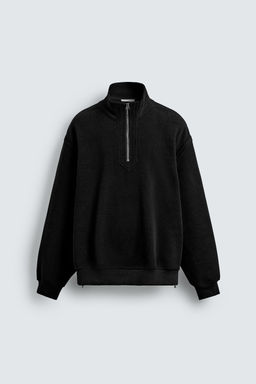 CORDUROY QUARTER-ZIP SWEATSHIRT - Zara фото 7