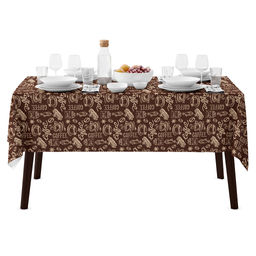 Скатерть 150х145см Эспрессо, вид 1, длина стола до 110см, на 4 персоны, рогожка (хлопок 100%) 171г/м2, упаковка классическая, пакет ПВХ 28х41см, Домашняя мода (Россия)