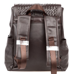 1258 brown, мужской рюкзак из экокожи Barcelo Biagi