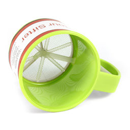 Кружка-сито для муки пластмассовое д10,5см h10см (Китай) - Домашняя мода фото 2