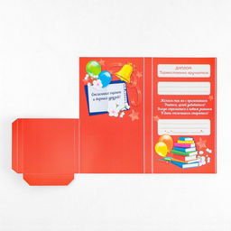 Цена за 5 шт. Диплом с местом под шоколад на выпускной «Об окончании 1 класса», 220 г/ кв. м