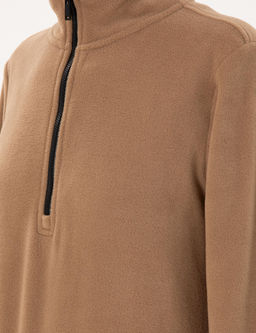 Camel Oversize Polar Sweatshirt