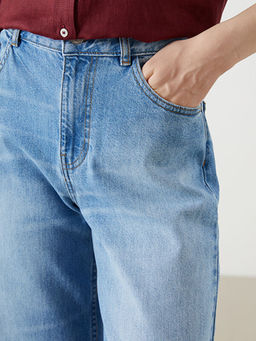 Wideleg Kad?n Jean Pantolon