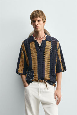 CROCHET PATCH SHIRT - Zara фото 11