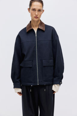 Chaqueta oversize de sarga - H&m фото 6