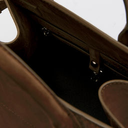 Женская сумка с ручками CALZETTI ASHLEY MINI Артикул 4250255, серо-коричневый  фото 6