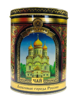 Любимые города России/ Тольятти / чай черный листовой /жесть/ вес 95 г (Рязанская ЧФ)