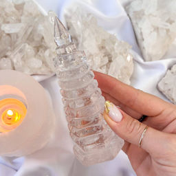 Статуэтка Пагода фен-шуй резная из Горного Хрусталя - Радуга самоцветов фото 2