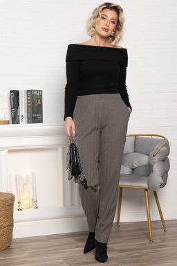 Брюки зауженные Диксон (коричневые) Б15008-8М