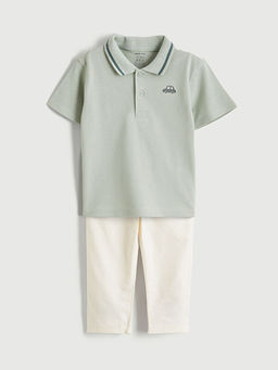 Erkek Bebek Polo Yaka Ti??rt ve Pantolon