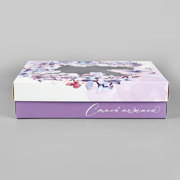 Цена за 2 шт. Коробка подарочная Цветочное настроение, 23.5?20.5?5.5 см