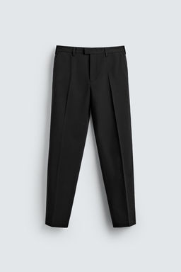 PANTAL?N REGULAR FIT BANDAS SMOKING / Negro - Zara фото 5