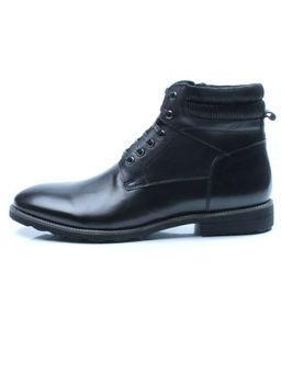 01-H9041-D11-SW3 BLACK Ботинки демисезонные мужские (натуральная кожа)