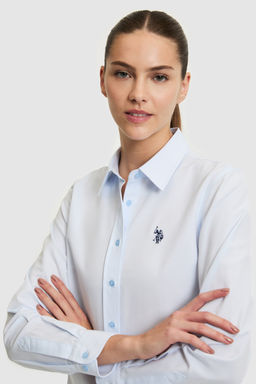 Kad_n A__k Mavi Uzun Kollu Basic G_mlek - U.s. polo assn фото 2