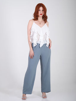 Брюки женские из жатки летние - Almond фото 3