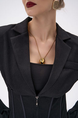 Пиджак  корсет Джуди (чёрный) - Эльза фото 6