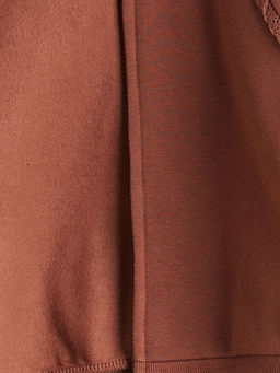 Kap??onlu K?z ?ocuk Fermuarl? Sweatshirt