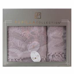 Набор полотенец Pupilla ELIZ хлопок (2 шт) (50*90,70*140) сирень