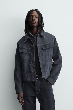 CROPPED FIT CORDUROY JACKET - Zara фото 2