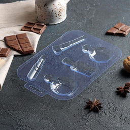 Форма для шоколада и конфет Красота, пластик, прозрачная - Simaland фото 3