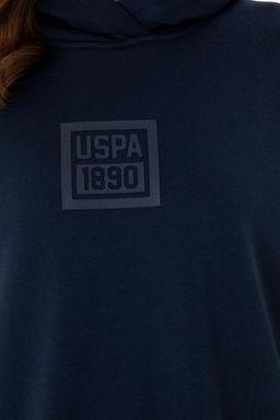 Женская темно-синяя толстовка с капюшоном Неожиданная скидка в корзине - U.s. polo assn фото 7
