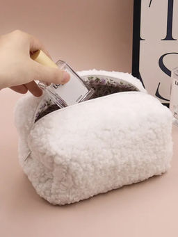 Kristaller Косметичка женская плюшевая Тедди, белый