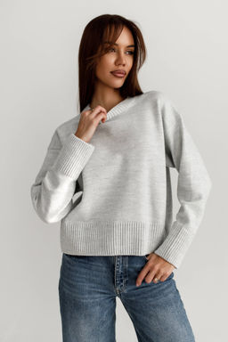 4103 ТЕМНО-БЕЖЕВЫЙ СВИТЕР - Karolina фото 3