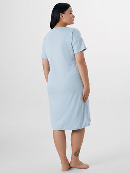 Сорочка ночная женская голубая - Mark formelle фото 2
