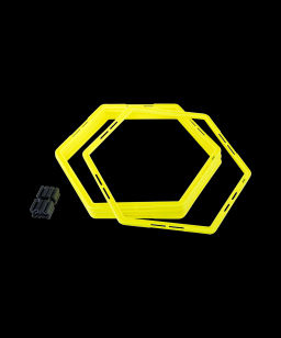 Набор шестиугольных напольных обручей JOGEL Agility Hoops JA-216, 6 шт.