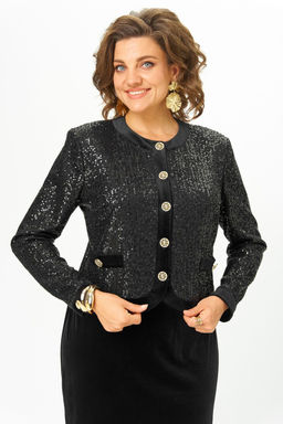 Костюм Svetlana Style 2302 черный бархат