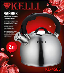 Чайник металл 2 л "Kelli", арт. 4565-KL