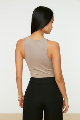 Vizon Halter Yaka Vucuda Oturan Esnek Alttan C?tc?tl? Orme Body TWOSS20BD0044