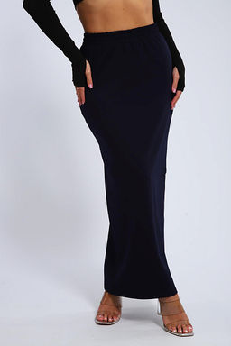 Юбка, футер (01056, черный макси) - Плиона фото 39