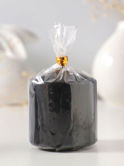 Свеча-столбик 6х6,5 см, цв. чёрный