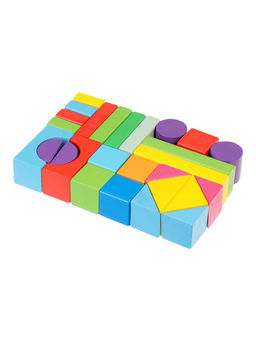 Кубики детские деревянные, 27 деталей, 3+