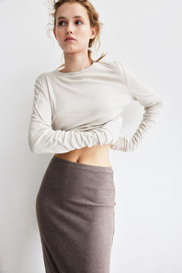 Falda midi en canale - H&m фото 3