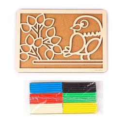 Пластилиновые картинки Птица, 21?15 см