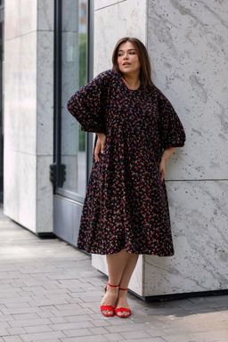 Платье Luxury Moda 1439 темно-синий