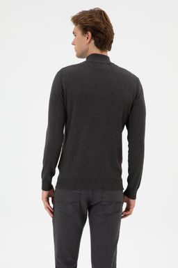 Erkek Slim Fit Antrasit Melanj Triko H_rka - U.s. polo assn фото 5