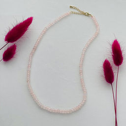 Бусы из Розового кварца 45 см +